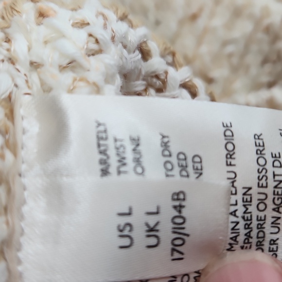 Free People Starlight Striped Pullover Sweater, Pearl Island Combo - Picture 11 of 12